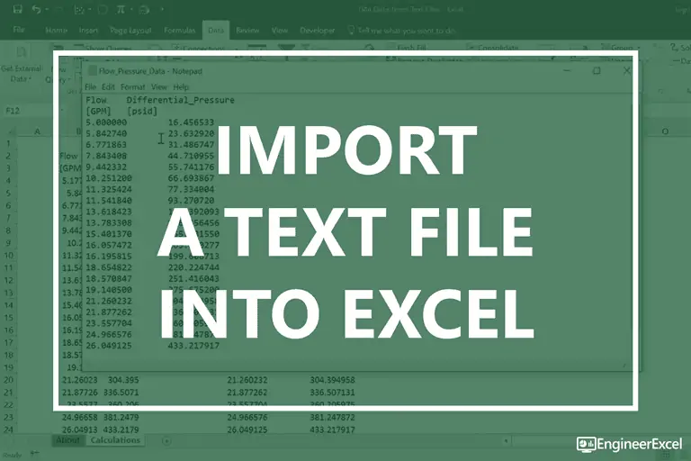 Import A Text File Into Excel Engineerexcel 5540