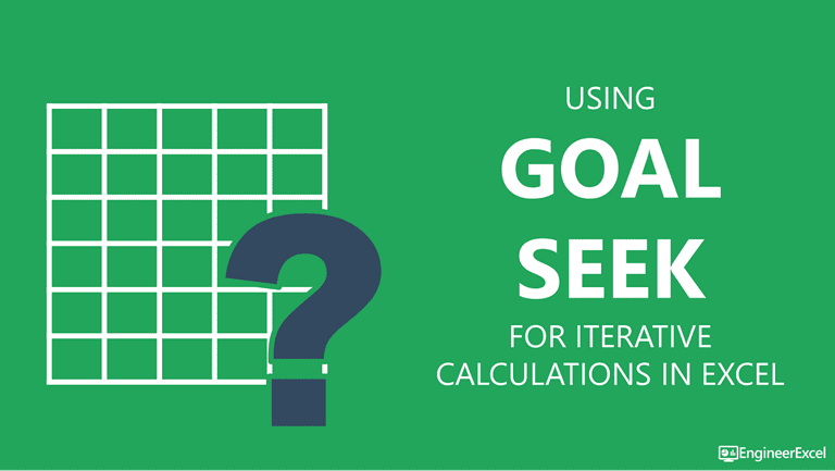 excel iteration with goal seek