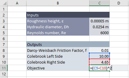 excel solver function for finding roots