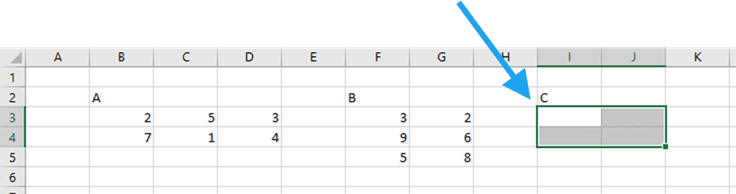 function matrix multiplication in EngineerExcel Excel  Multiplication Matrix