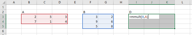 matrix function multiplication in Excel  Matrix EngineerExcel Multiplication