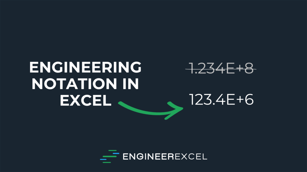 engineering notation in excel