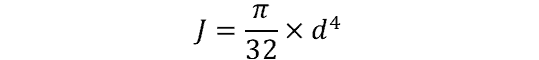 polar moment of inertia for a solid circular shaft