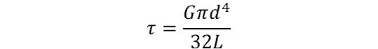 torsional stiffness of a solid shaft equation