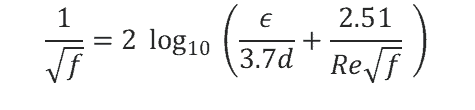 colebrook white equation