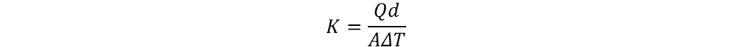 thermal conductivity equation