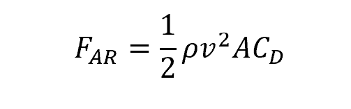 Calculating air resistance formula