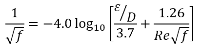 Colebrook Equation 