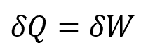 continuity equation of the internal energy of the system 
