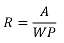 Hydraulic radius of the conduit equation