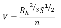 Manning’s equation