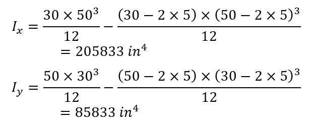 Rectangular tube equation