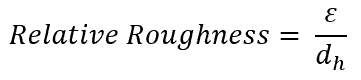 Relative Pipe Roughness Formula