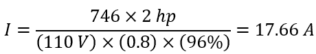 Single-phase motor FLA equation