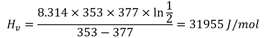 Clausius-Clapeyron equation 