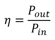 equation for hydraulic efficiency 