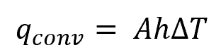 rate of convective heat transfer equation