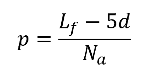 Spring Pitch For Double Closed End Formula