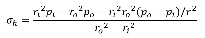 Transforming hoop stress formula