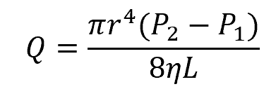 flow rate through a horizontal cylindrical tube equation