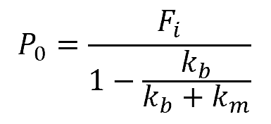 tensile external load formula