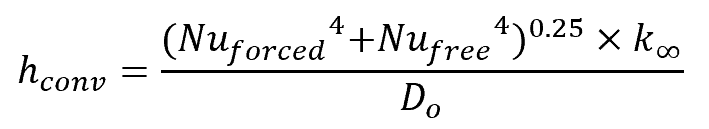 convective heat transfer coefficient formula