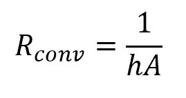 convective thermal resistance formula