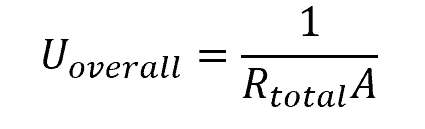 overall heat transfer coefficient formula