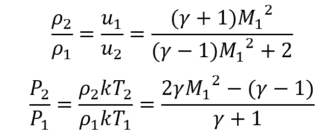 shock jump conditions equation
