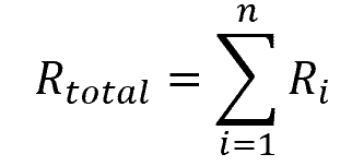 total thermal resistance equation