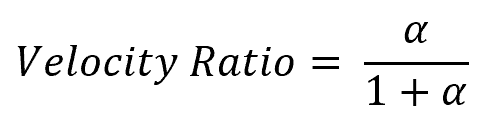 Velocity Ratio Equation 