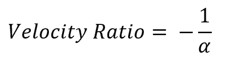 Velocity Ratio Formula