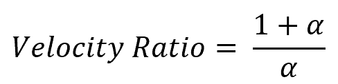 Velocity Ratio Output Formula