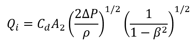 Formula For Incompressible Flow Through An Orifice Plate