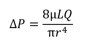 Hagen-Poiseuille equation pressure drop