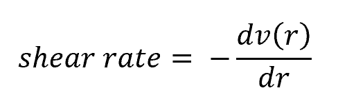 Shear Rate equation 