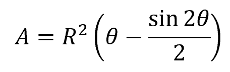 cross-sectional area of a fluid formula