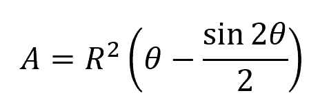 cross-sectional area of the flow formula