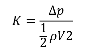 loss coefficient of a component formula