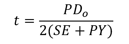 modified Barlow’s formula 