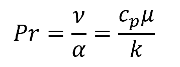 Prandtl number equation