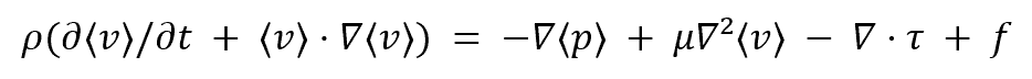 Turbulent Flow Equations