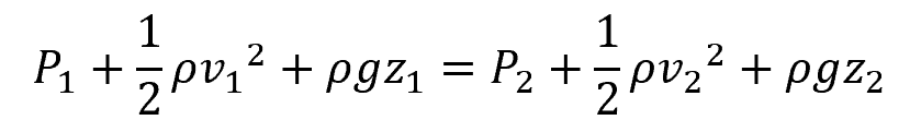 Bernoulli's equation for pipe flow 