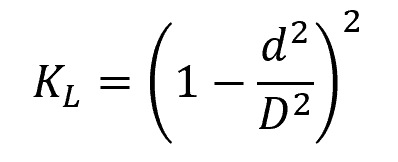 sudden pipe expansion formula