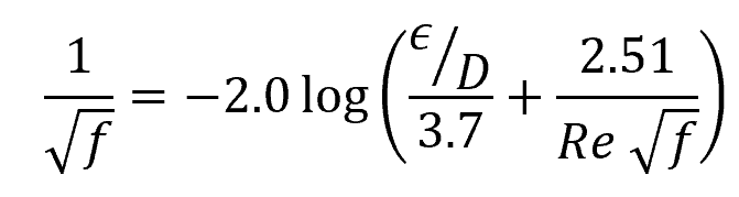Colebrook equation 