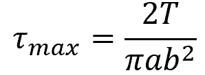 elliptical cross-section formula