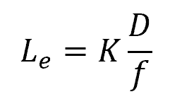 Equivalent Length of Reducers Formula