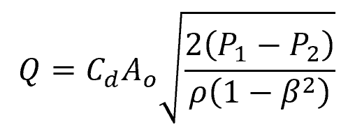 fluid's flow rate equation