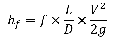 Friction Loss of HDPE Pipe Formula