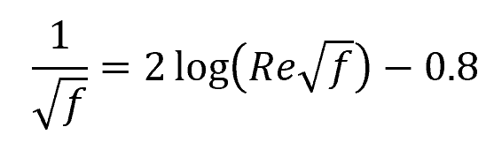 smooth-walled pipes formula